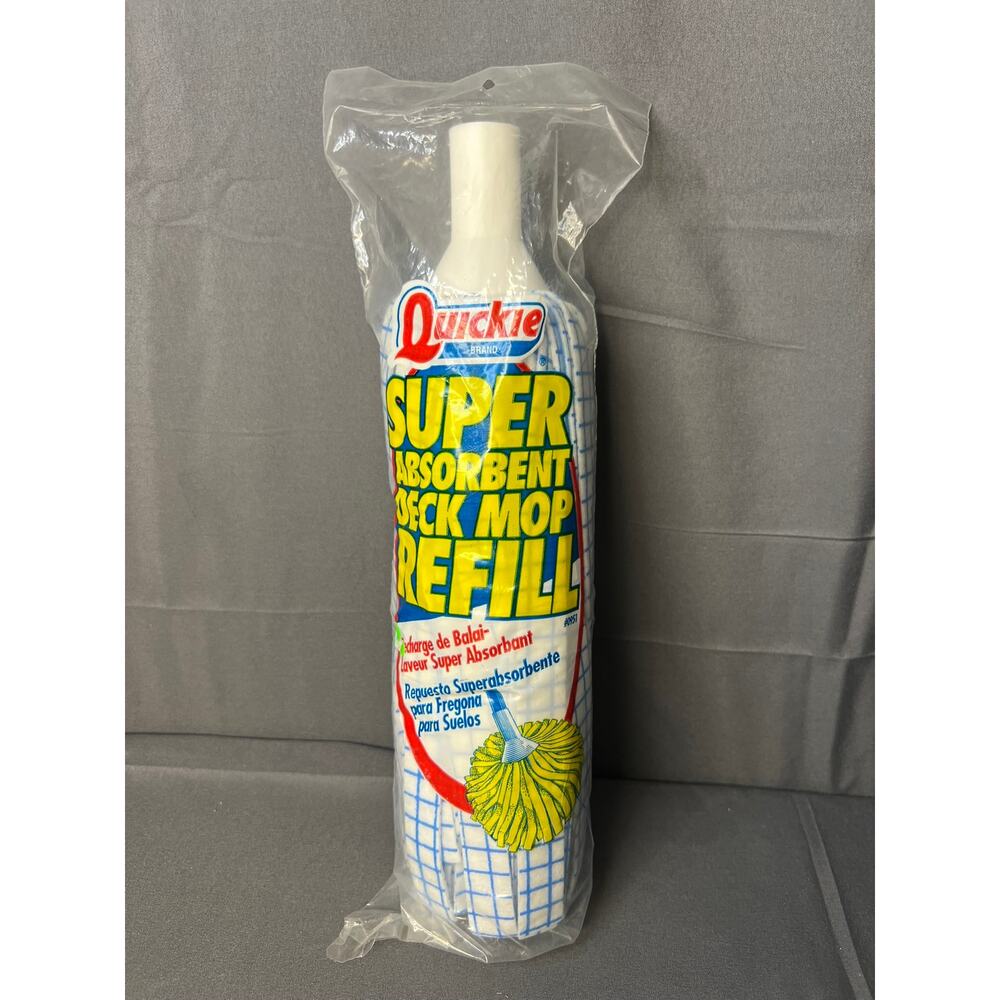 Vintage Quickie Deck Mop Refill NIP 1997 RARE
